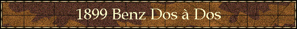 1899 Benz Dos à Dos